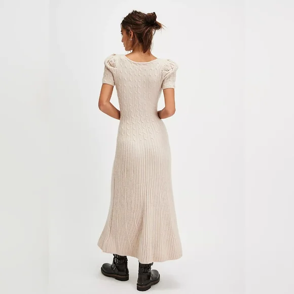 NWT Free People Masden Midi Knit Dress - Picture 2 of 4